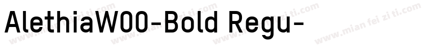 AlethiaW00-Bold Regu字体转换